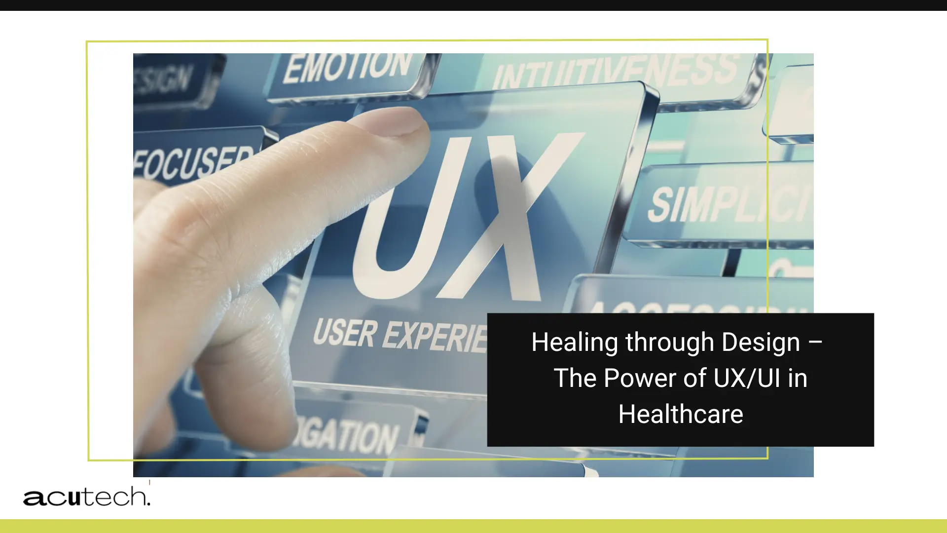 UX UI in healthcare