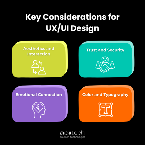 Key considerations for UX/UI design